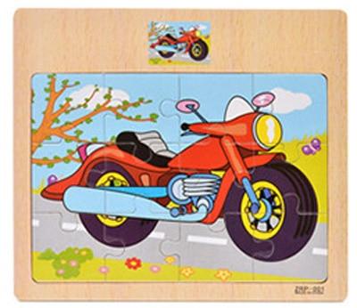 Montessori Toys Educational Wooden Toys For Children Early Learning 3D Cartoon Animal Traffic Puzzle