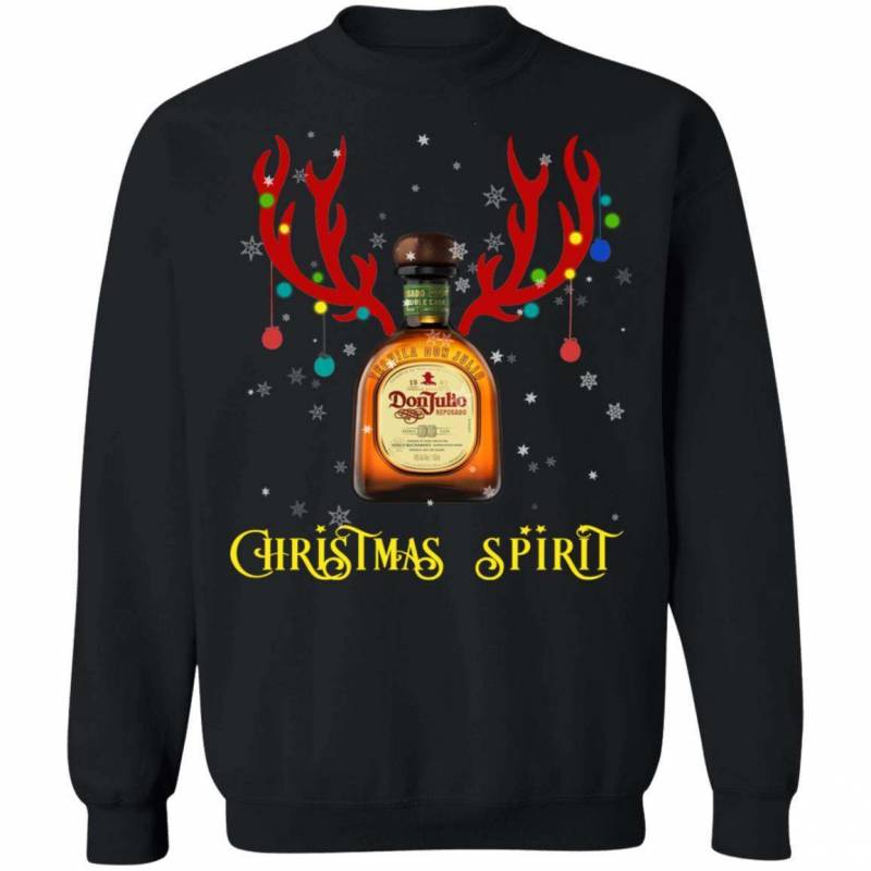 Xmas Sweater Don Julio Christmas Spirit Tequila Reindeer Sweatshirt HA