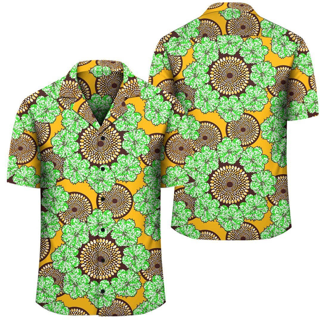 Africa Hawaiian Shirt – Ankara Hawaiian Shirt Iremoje For Pa Ogundele J1