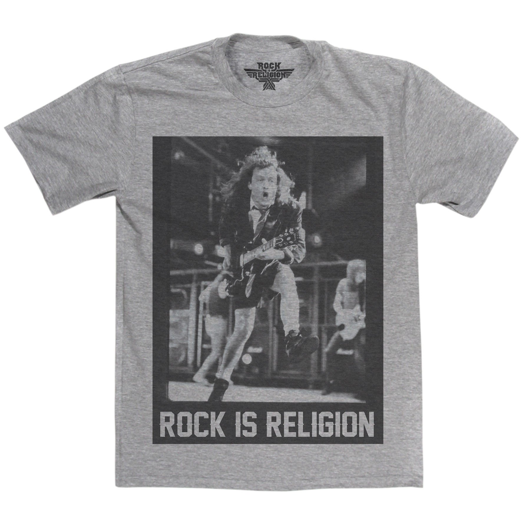 Rock is Religion Angus Young T Shirt