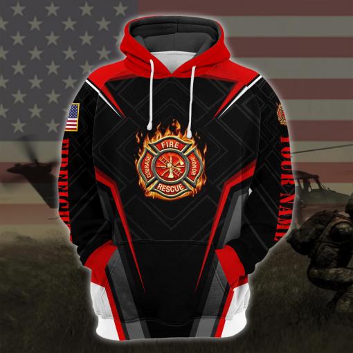 Firefighter, Fire Man Design 3D Design Hoodie And Jogger Custom Hoodie All Over Printed