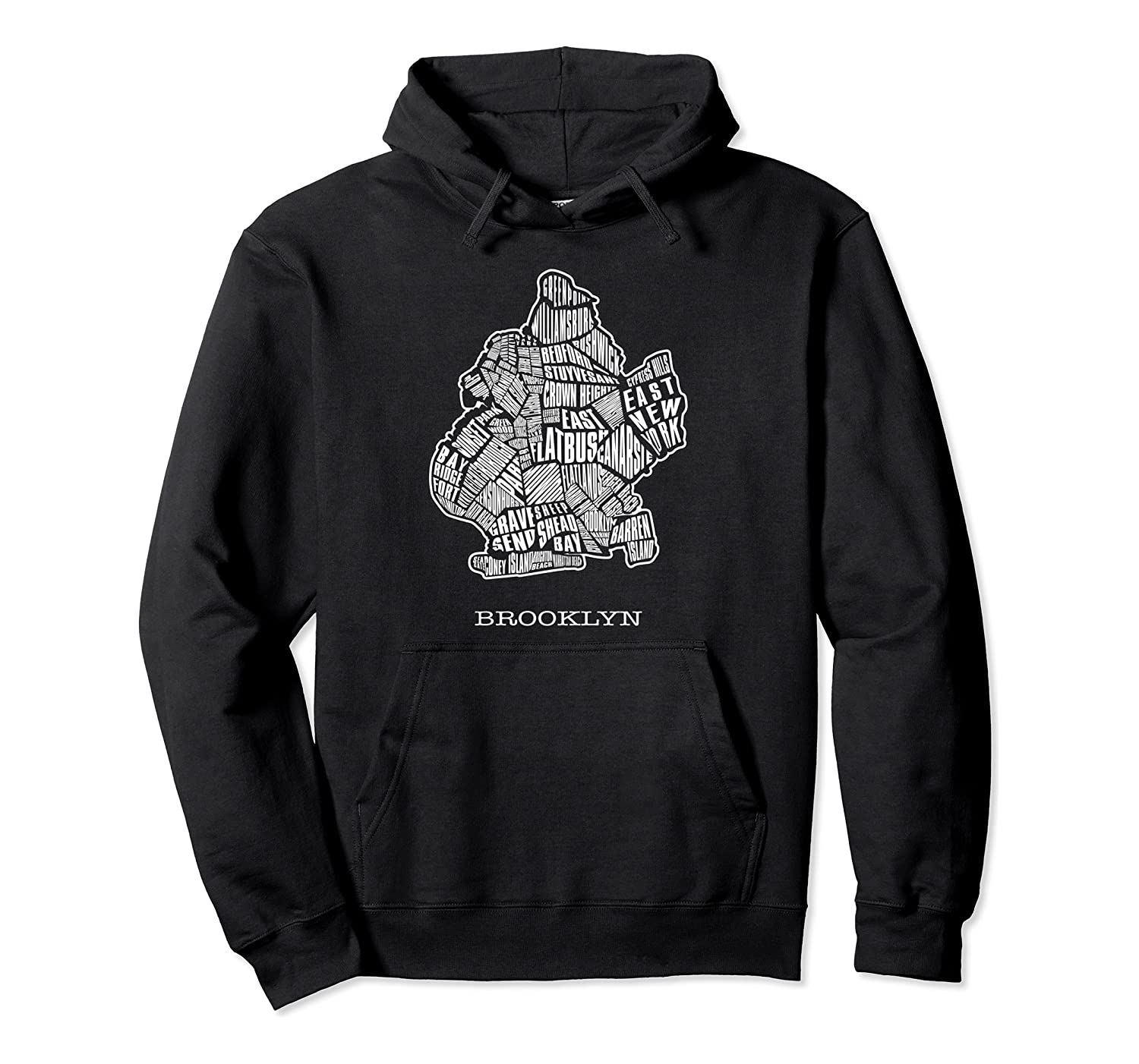 Brooklyn map hoodie - New York City hooded sweatshirt, T-Shirt, Sweatshirt, Tank Top, Racerback, Dolman
