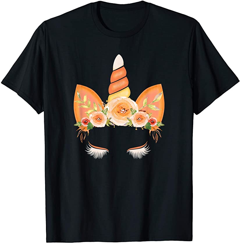 Unicorn Candy Corn Halloween Costume T-Shirt