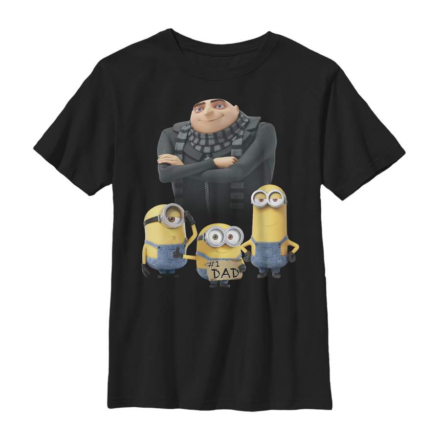 Despicable Me Boy’s Father’s Day #1 Dad  T Shirt