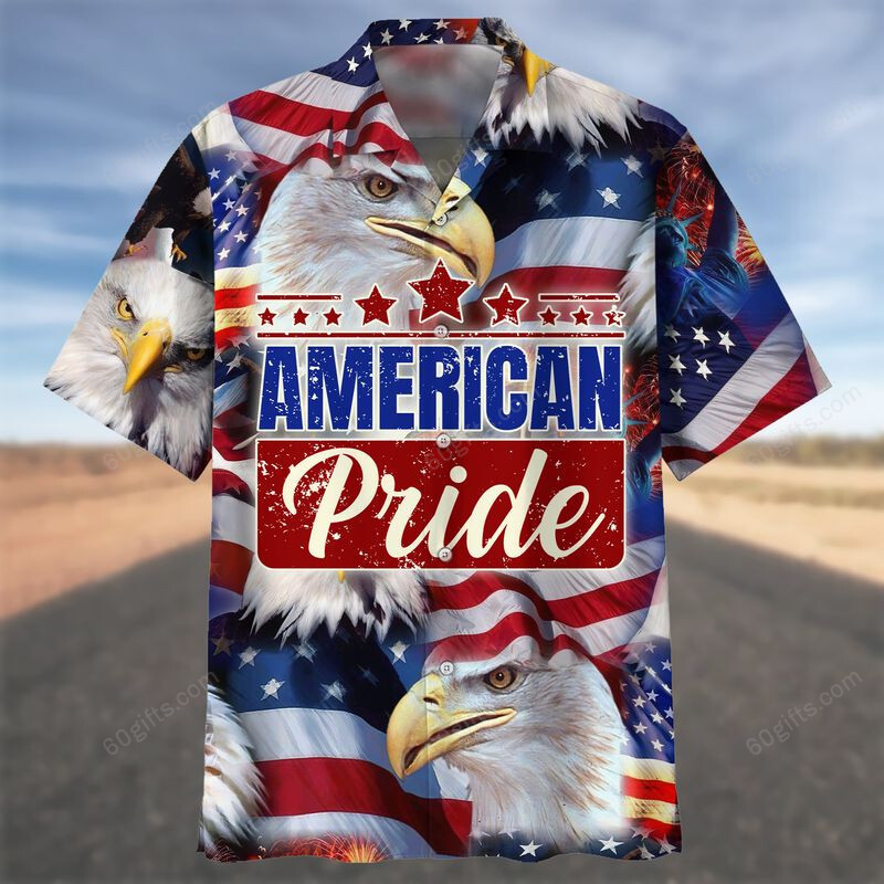 3D Hawaiian Shirt, Hoodie, Zip Hoodie, Hoodie Dress, Sweatshirt Eagle Independence Day Usa Pride All Over Print