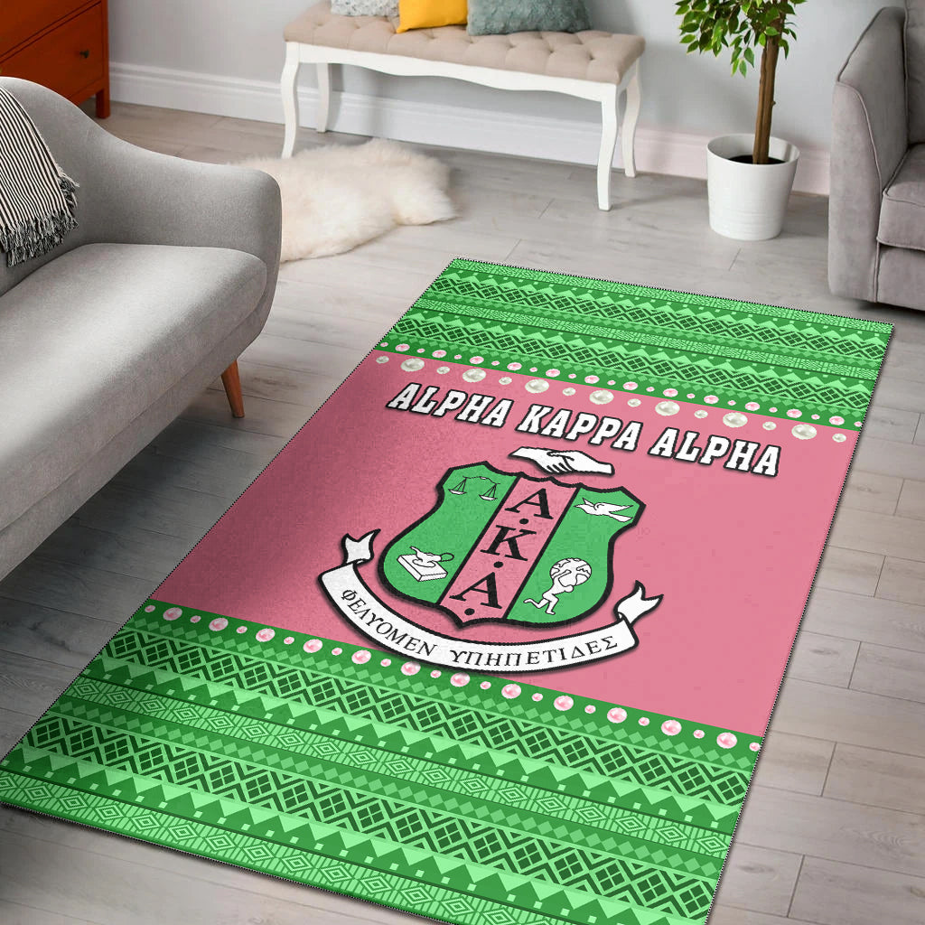 Alpha Kappa Alpha Area Rug African Pattern Ver.01 Lt13