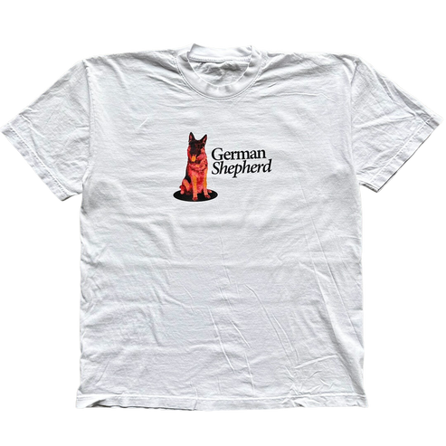 Sitting German Shepherd Tee Shirt Outfit