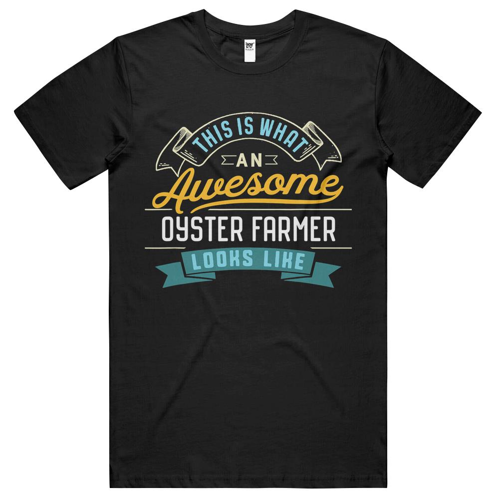 Funny Oyster Farmer Shirt Awesome Job Occupation Graduation T Shirts