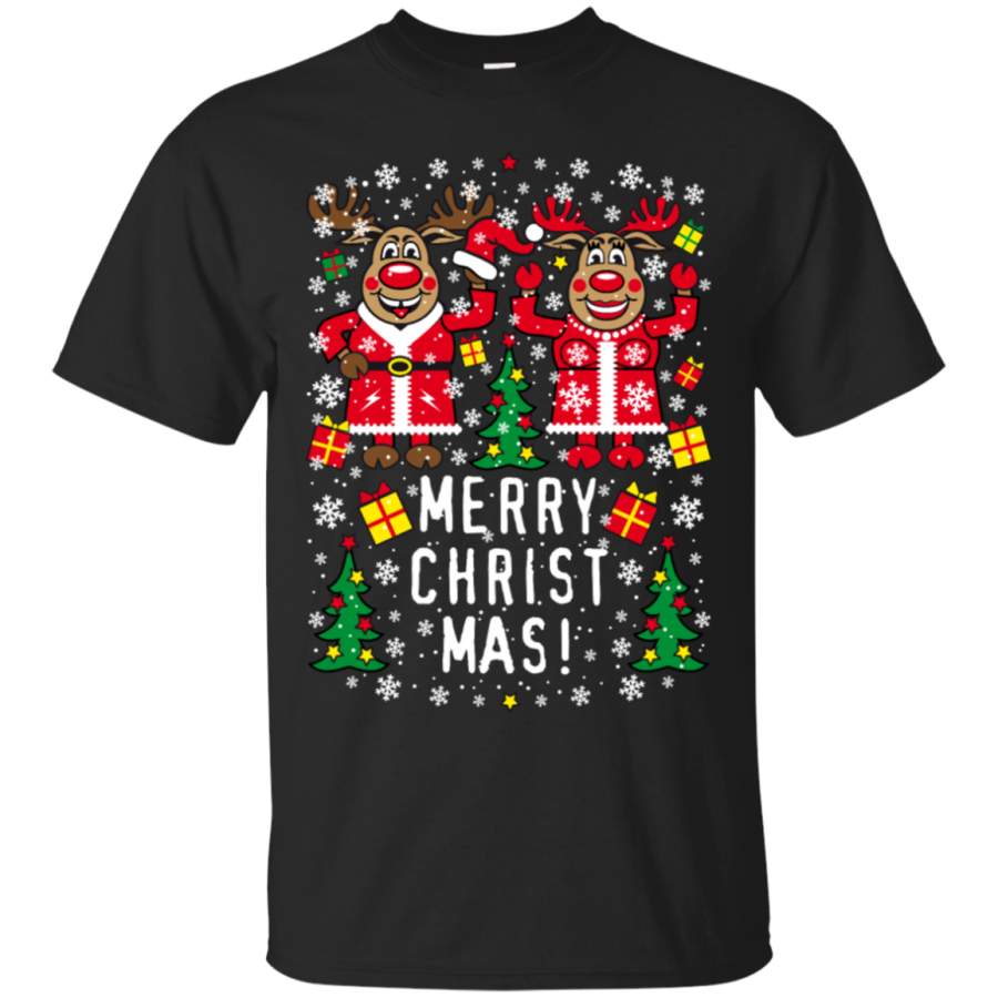 AGR 79 Hirsch Reindeer Rudolph mrs. Rudolphine Funny – Men’s Premium T-Shirt