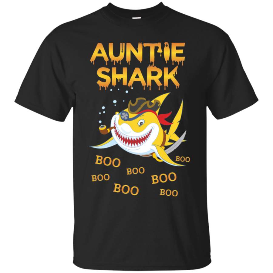 AGR Untie Shark Boo Boo Boo Pirate Shark Halloween T-Shirt