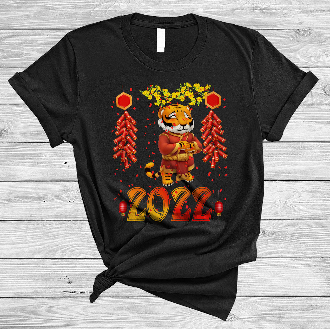 2022 Cute Tiger Happy Chinese Lunar New Year Tiger Lover Matching Family Group Gifts T-Shirt