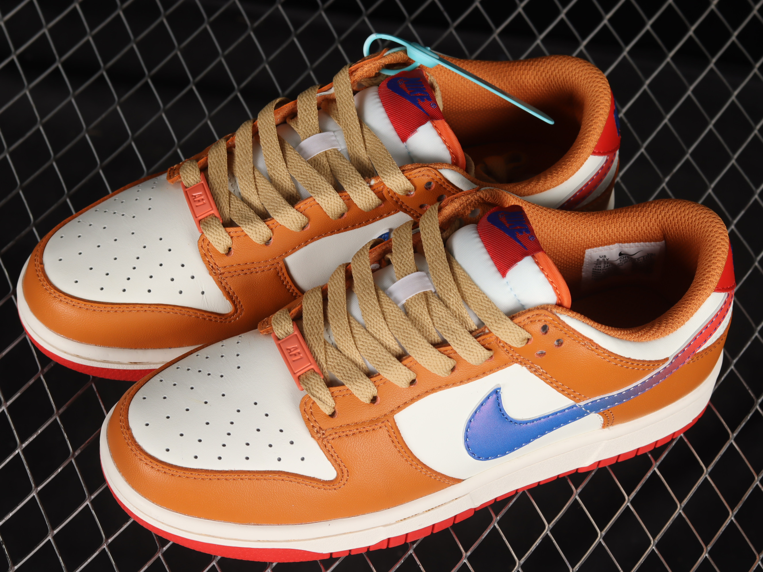 Nike Dunk Low Hot Curry Game Royal Shoes Sneakers, Women SNK845762983