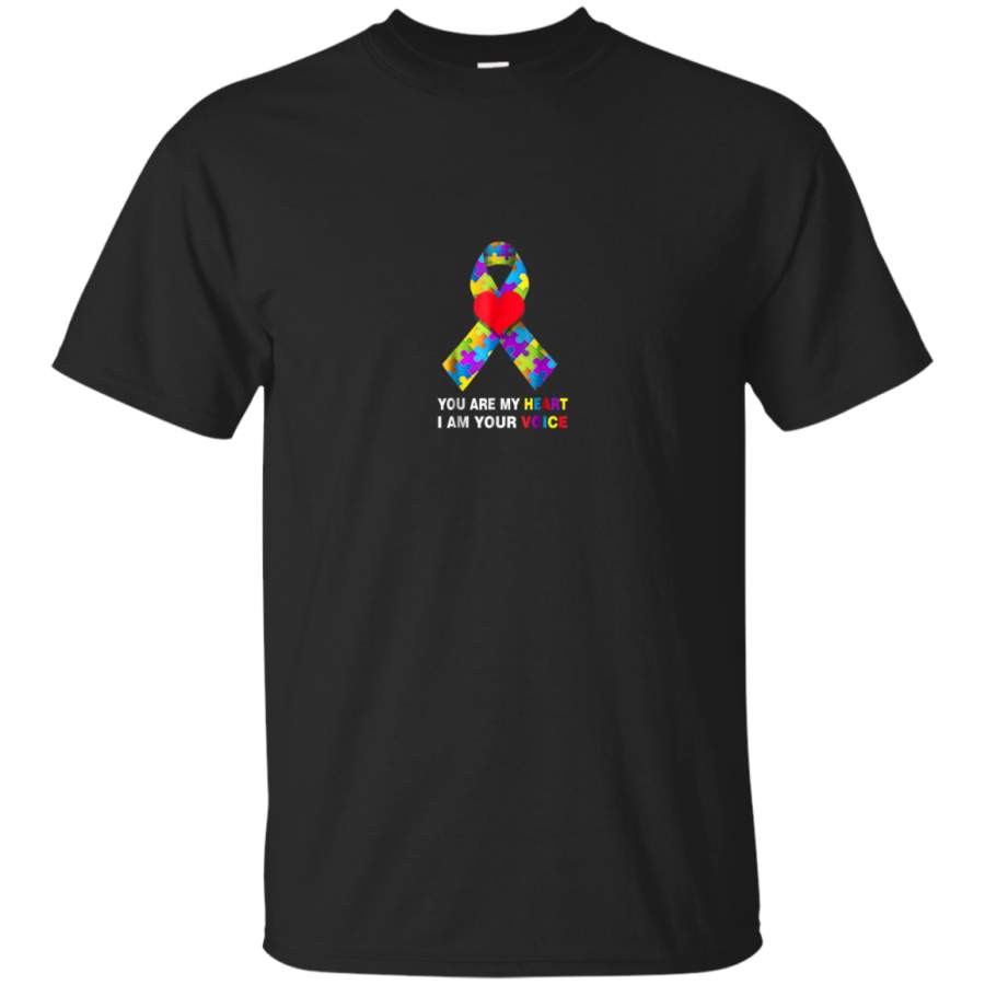 AGR Autism Awareness T-Shirt You are My Heart Im Your Voice Tee