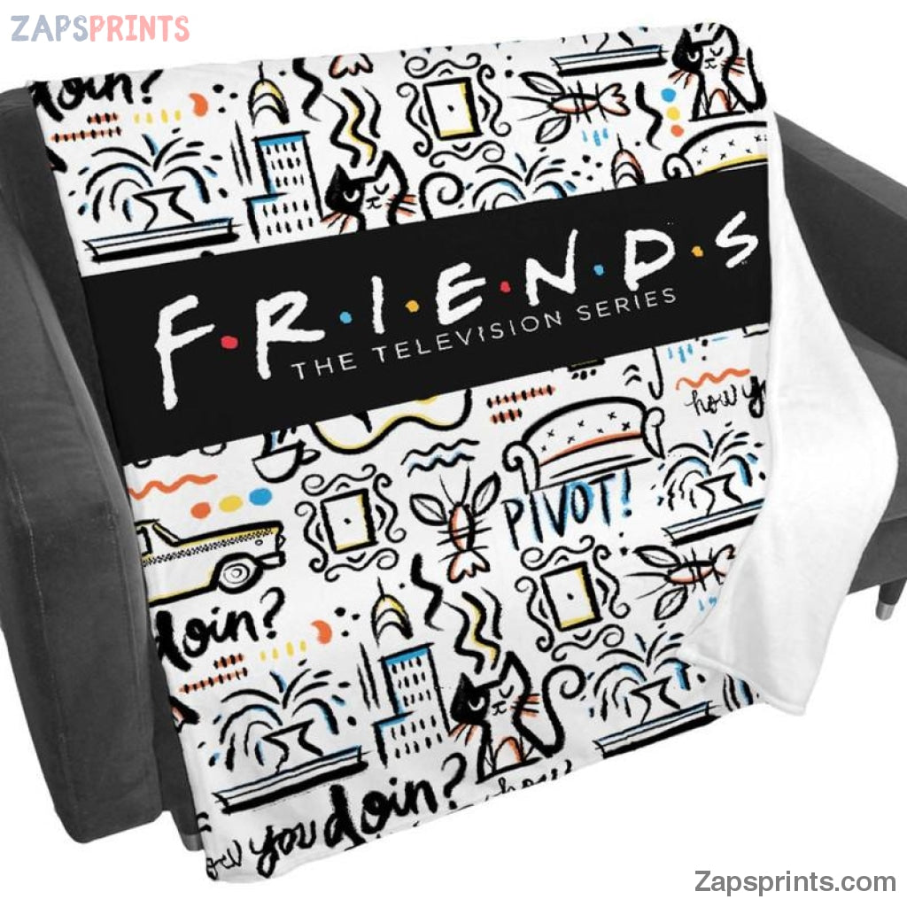 Friends Movie The Television Series Pattern Blanket