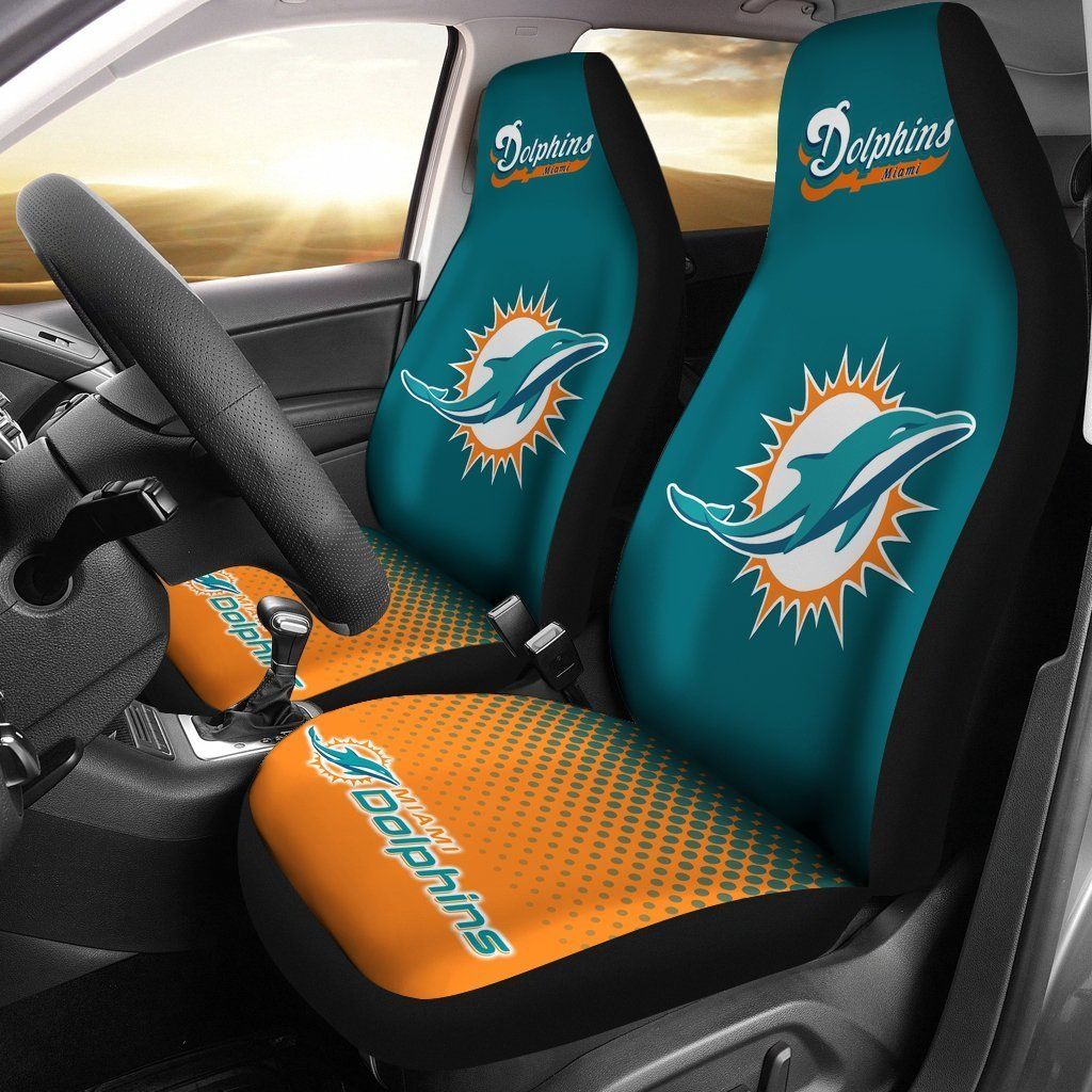 Miami Dolphins Car Seat Covers (Set Of 2)