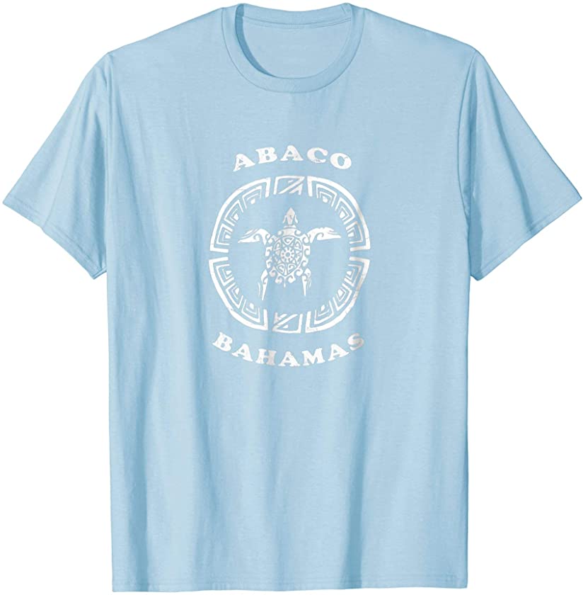 Abaco, Bahamas T-Shirt Vintage Tribal Turtle Gift TShirt