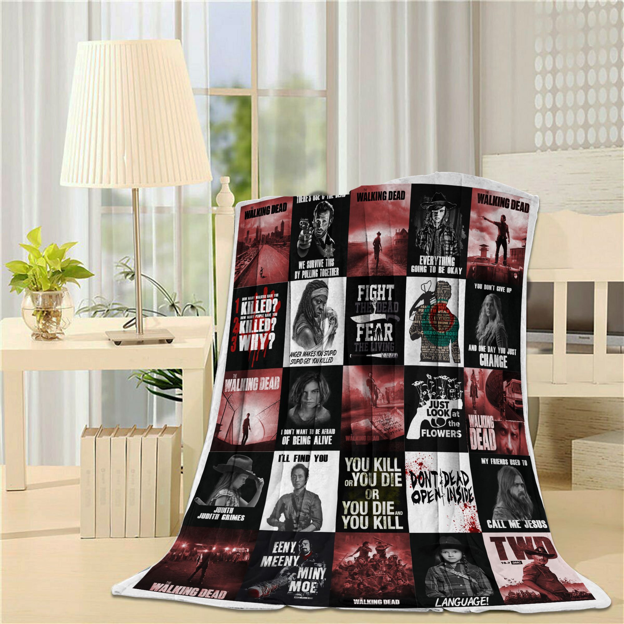 The Walking Dead T-Shirt 3D Fleece Blanket