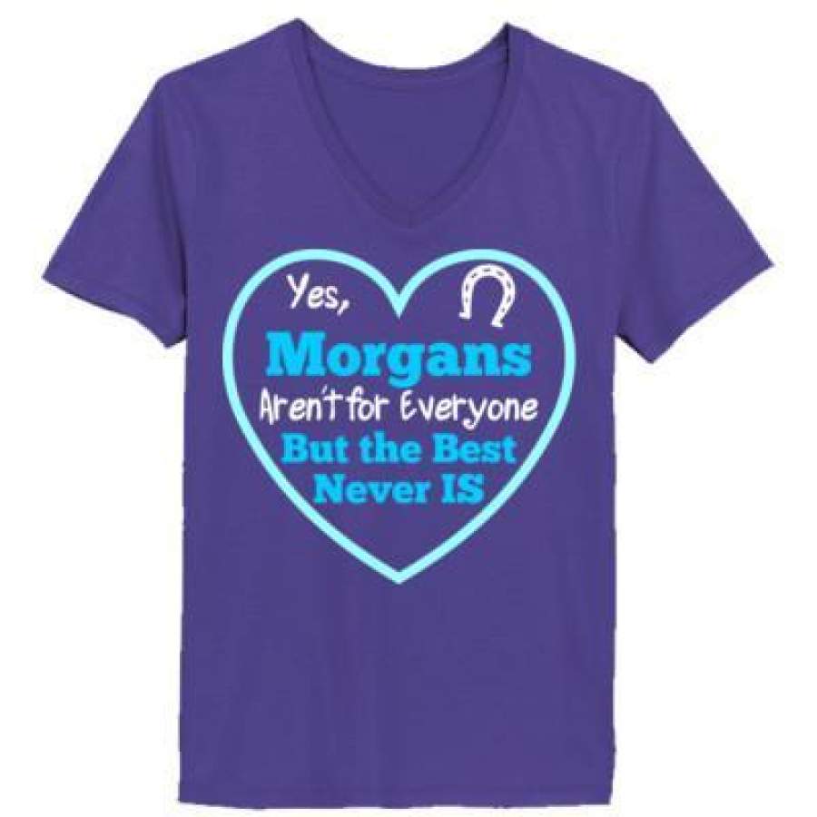 AGR Horse Morgans Arent For Everyone But The Best Never Is – Ladies’ V-Neck T-Shirt