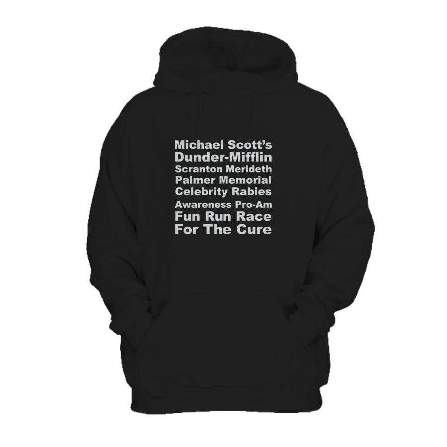 The Office Tv Show Michael Scott Race For The Cure Hoodie