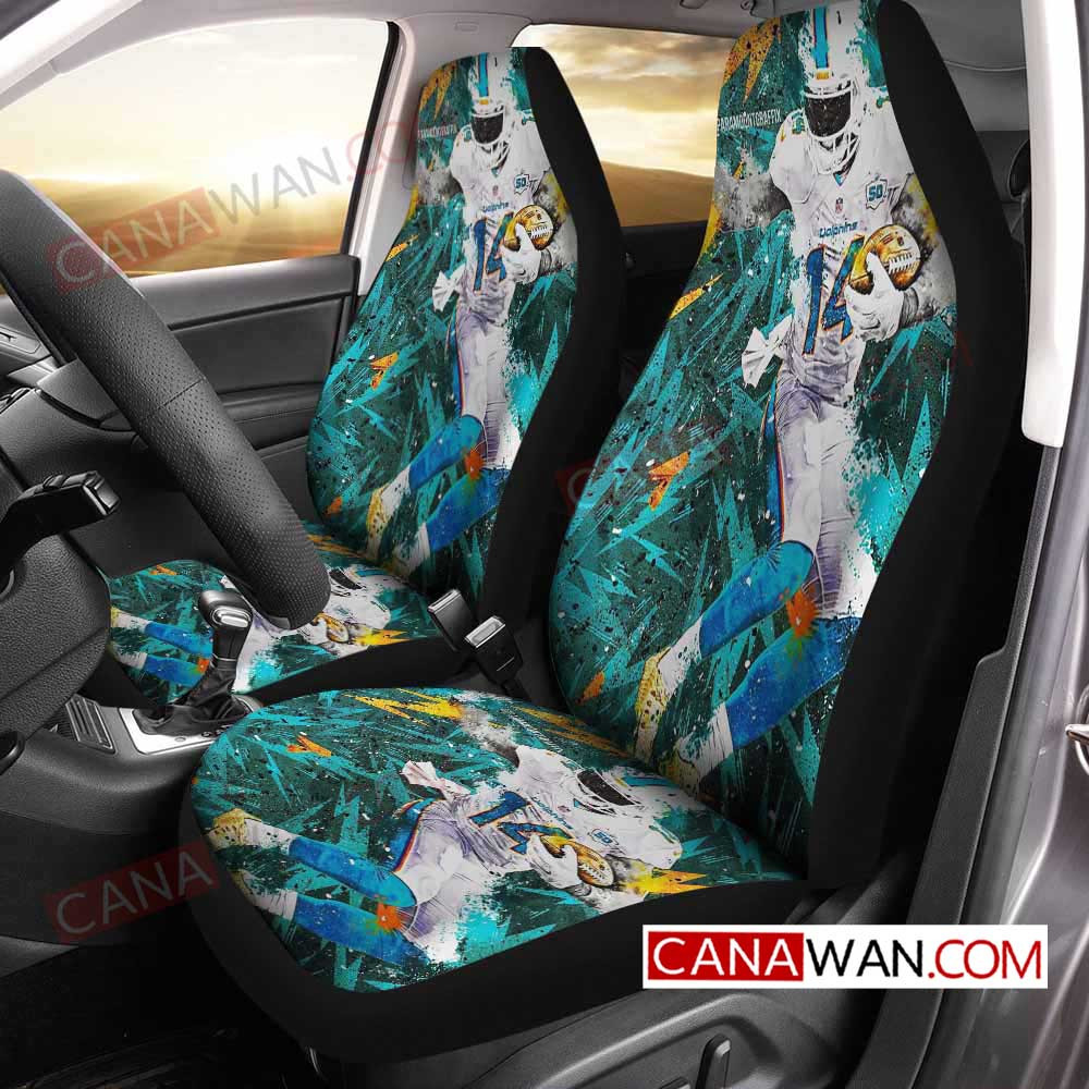 Miami Dolphins Style123 3D Customized Personalized Car Seat Cover