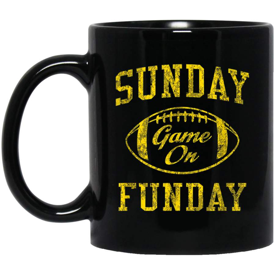 Vintage Sunday Funday Mug Kansas City Football Retro Mug