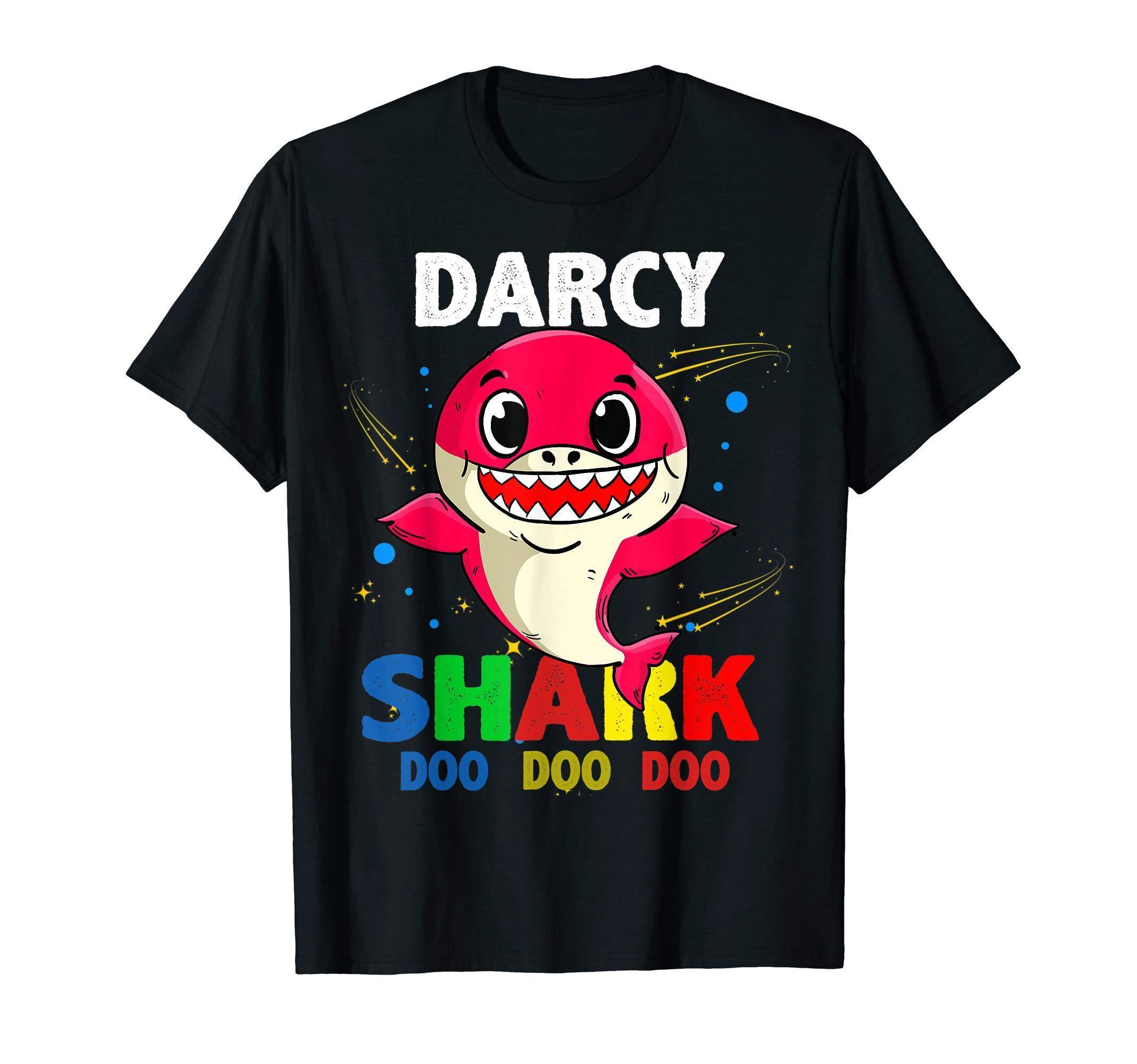 Custom Name Darcy Shark Doo Doo Doo Shark Funny T Shirt