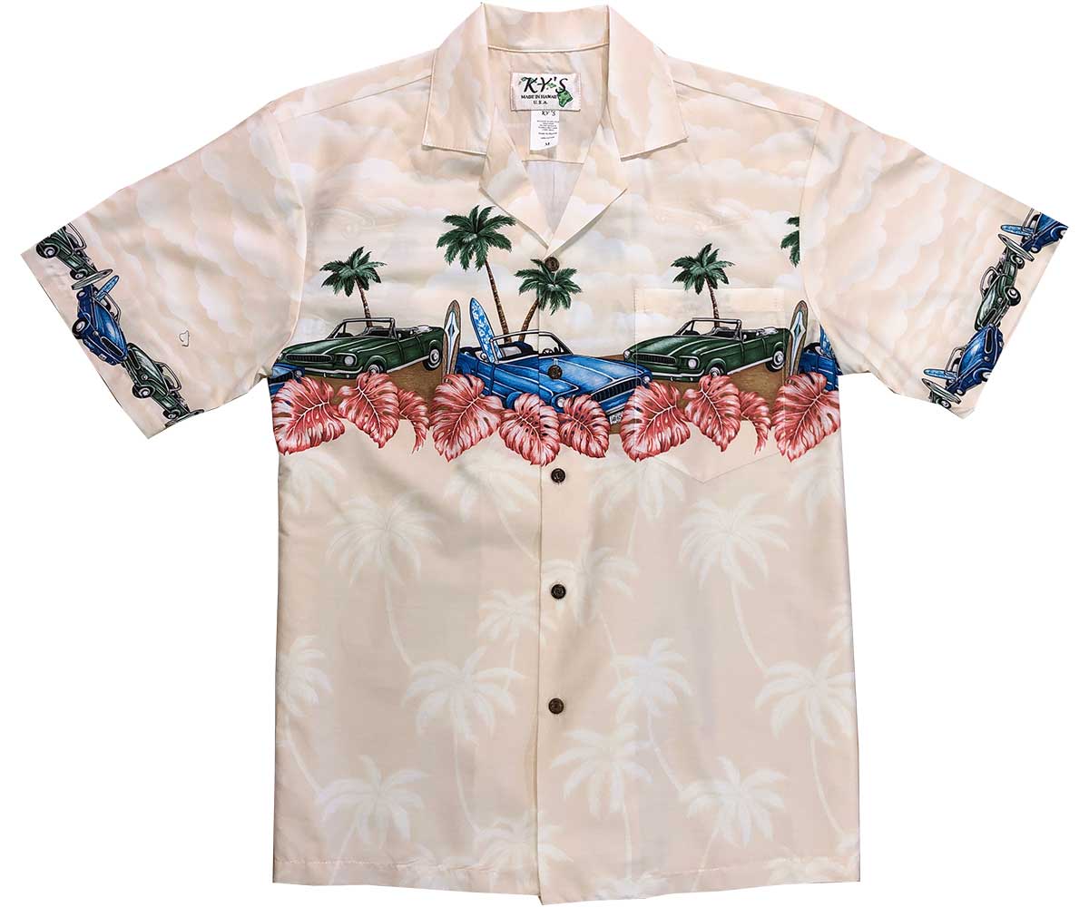 Beach Cars Beigehawaiian Shirt Made In Summer Shirts Ha25460