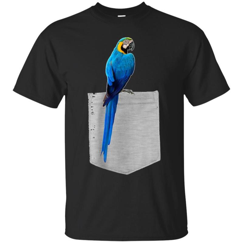 Animal in Your Pocket Blue Gold Macaw Parrot T-shirt