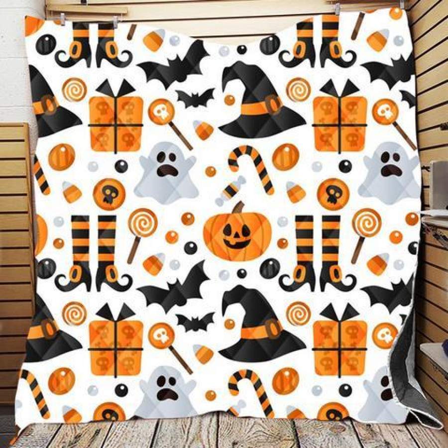 HALLOWEEN, PUMPKIN, HAPPY HALLOWEEN, FLEECE BLANKET