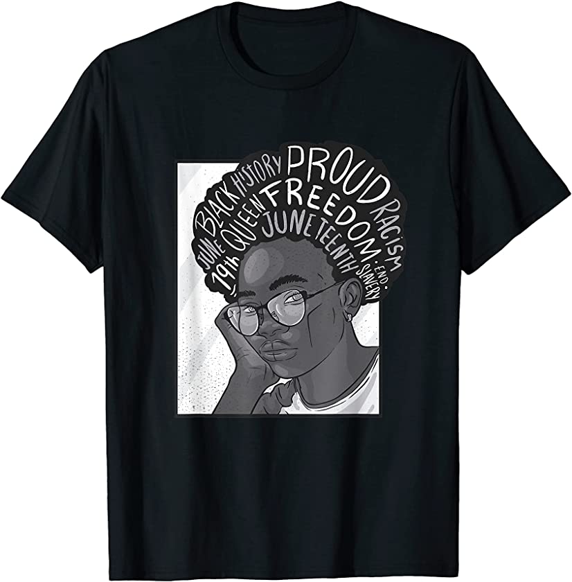 Juneteenth 19th Black Freedom Melanin Girl Power Magic Women T-Shirt