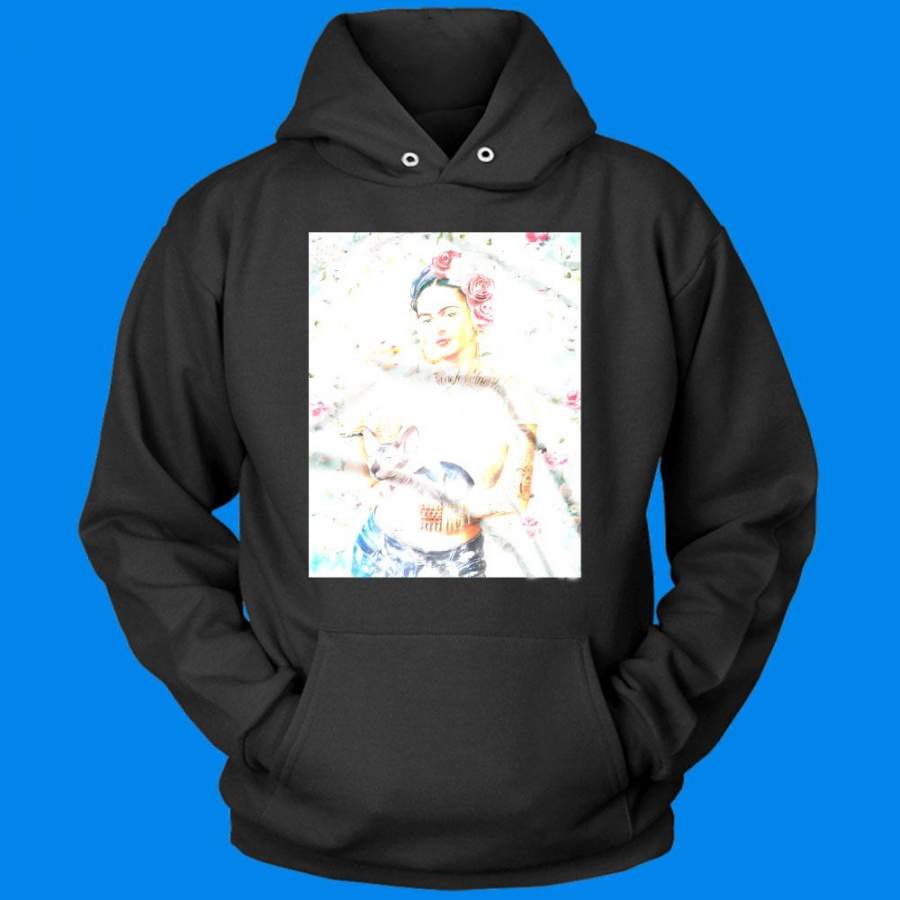 Bad Mexican Female Artist With Cat Men’S Hoodie