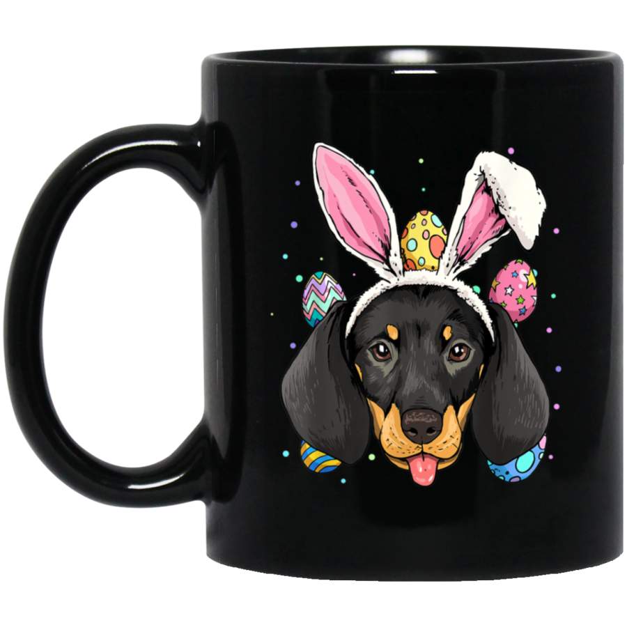 Easter Bunny Dachshund Dog Kids Men Women Gift Mug