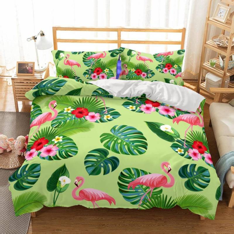 3D Animal Flamingo Bedding Sets Duvet Cover Sets Bed Quilt Christmas Bedding