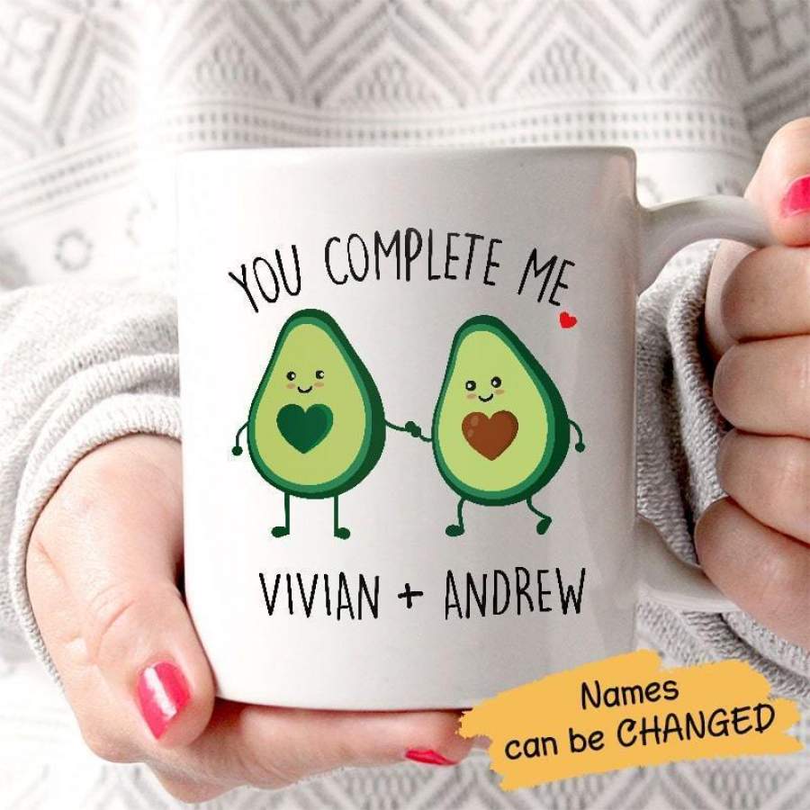 You Complete Me Avocado Personalized Mug