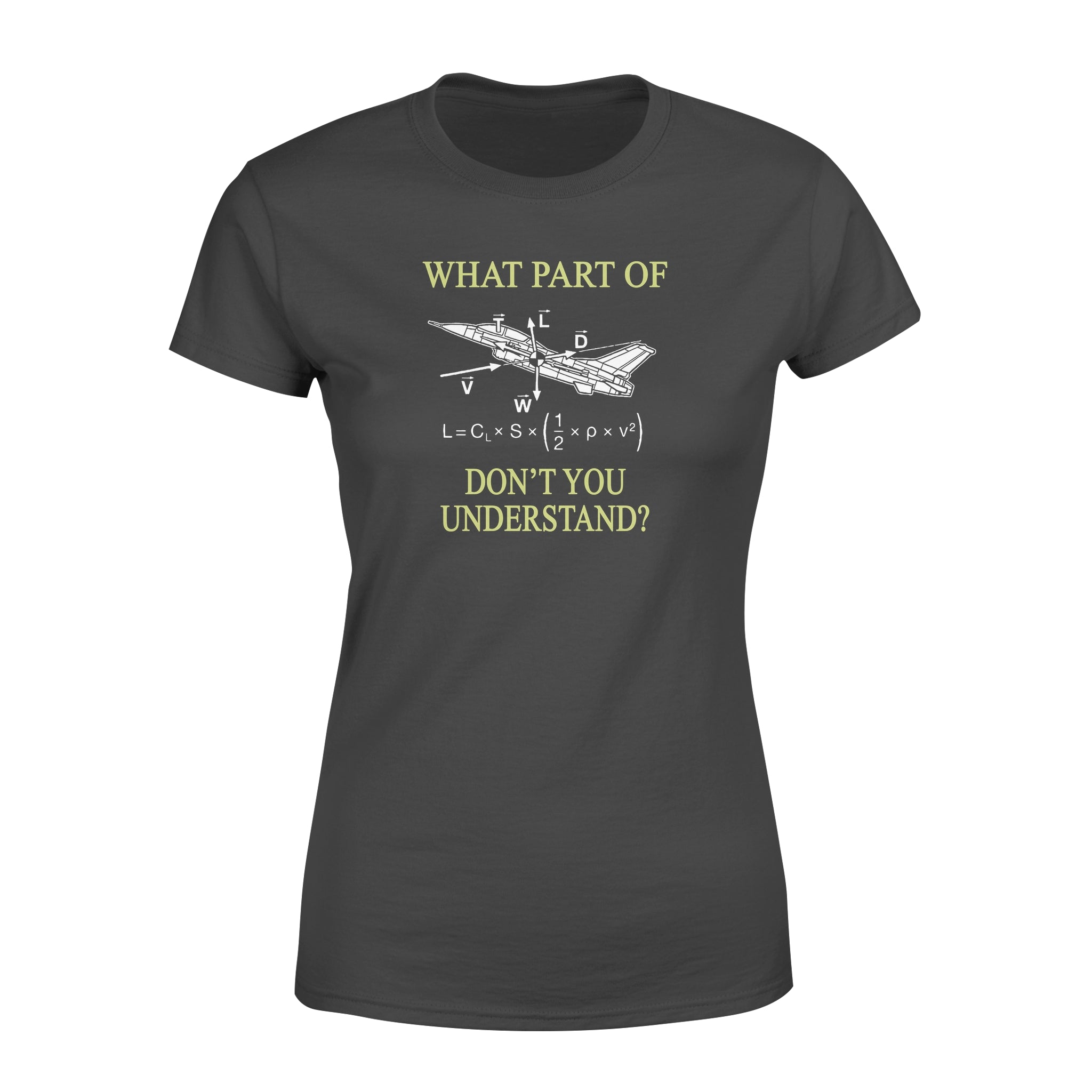 Funny Aviation What A Part Of Dont You Understand – Premium Women’s T-shirt