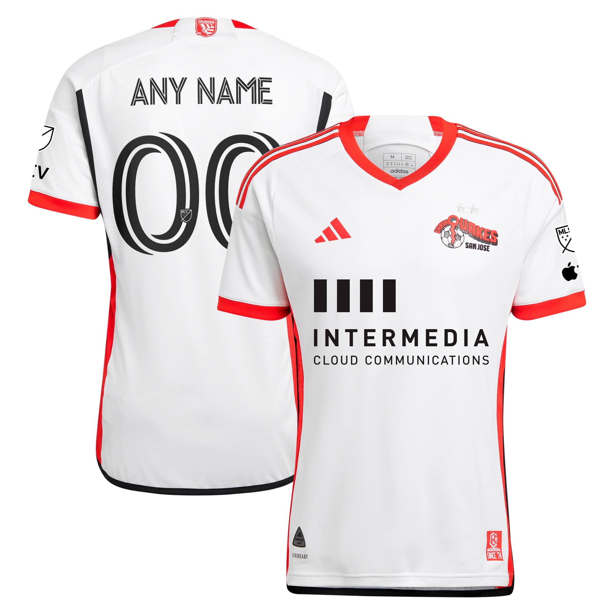 San Jose Earthquakes 2024 The 50 Kit Authentic Custom Jersey – White