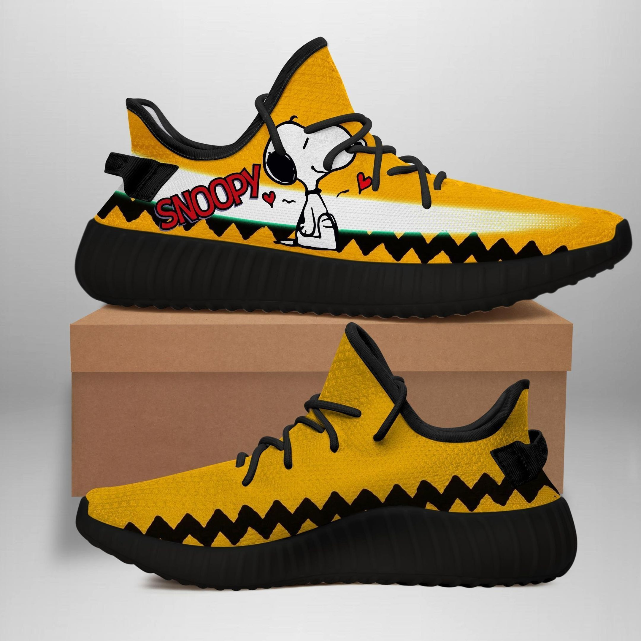 Charlie Brown Snoopy Yeezy Boost 350 Art 1866