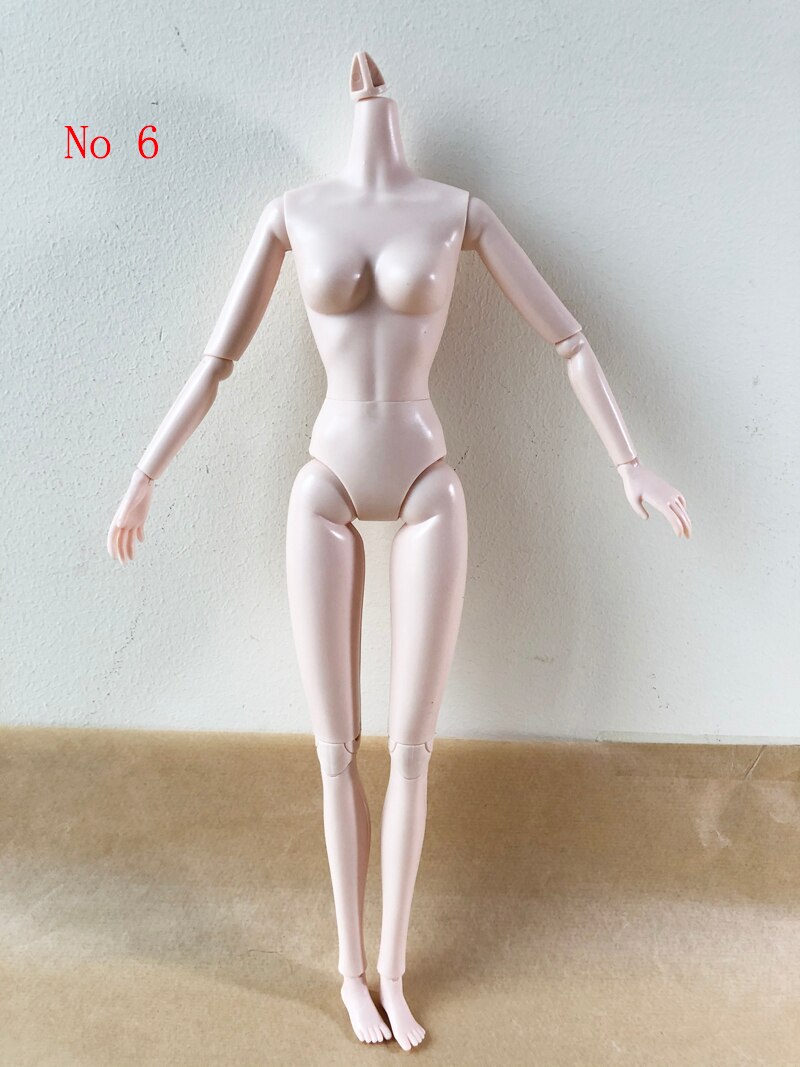 Variety Skin Colors of 29cm Nude Doll Body Moveable Joints White,African, Classic Colours Doll Body For 1/6 Doll Best Gifts alx