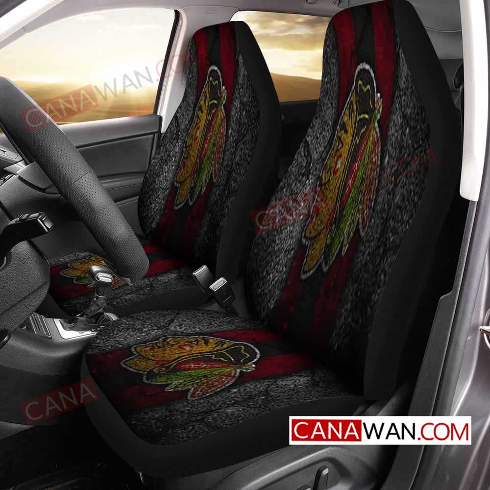 Chicago Blackhawks Style318 3D Customized Personalized Car Seat Cover