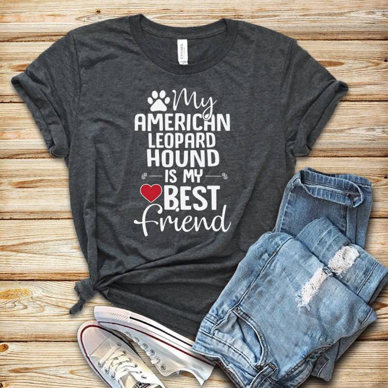 Crushtee American Leopard Hound Best Friend Shirt Tank Top Hoodie Funny Leopard Hound Shirt Hound Dog Lover Gift Hound Shirt Long Sleeve Hoodie