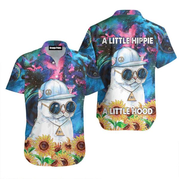 Amazing Hippie Cat Hawaii Shirt For Men Women Ha5453