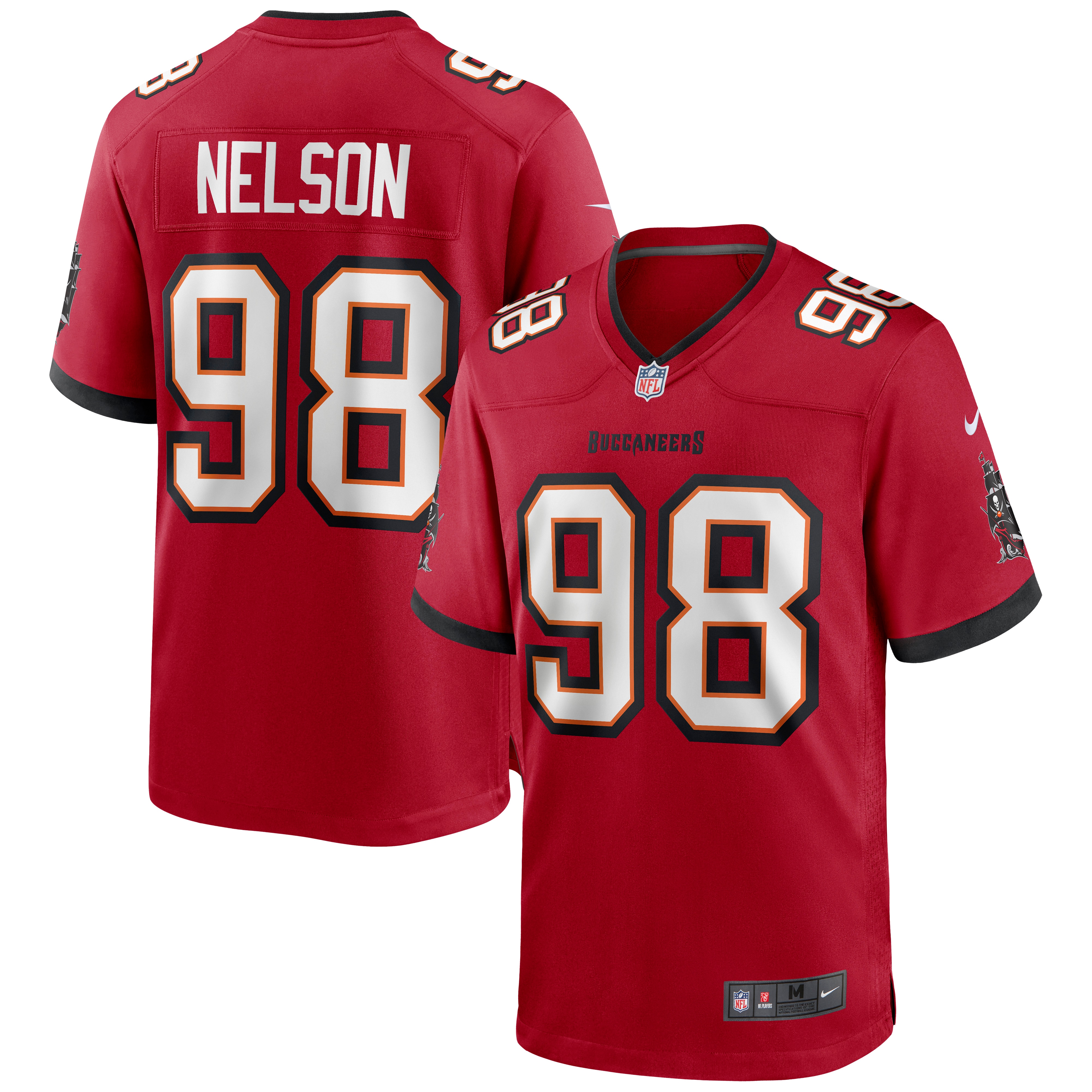 Men’s Tampa Bay Buccaneers Anthony Nelson Red Game Jersey