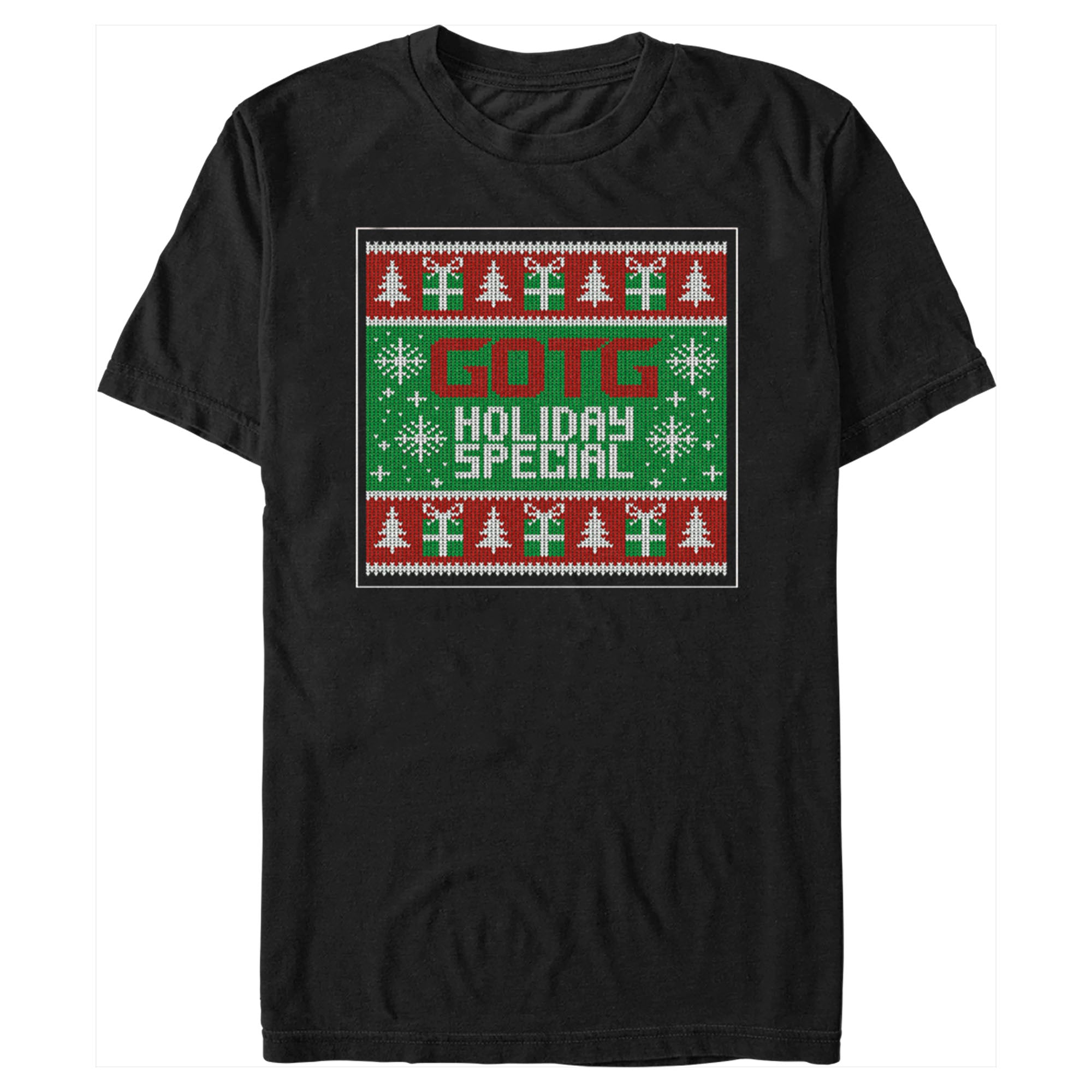 Men’S Guardians Of The Galaxy Holiday Special Christmas Sweater Square T-Shirt