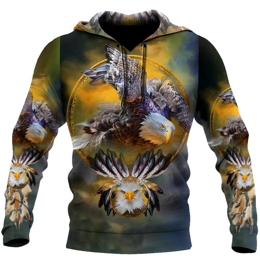 The Great Eagle 3D All Over Print Hoodie DD08242002