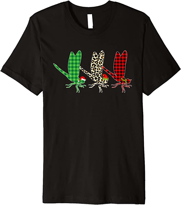 This Is My Christmas Pajama Dragonfly Xmas Tree Animals Premium T-Shirt