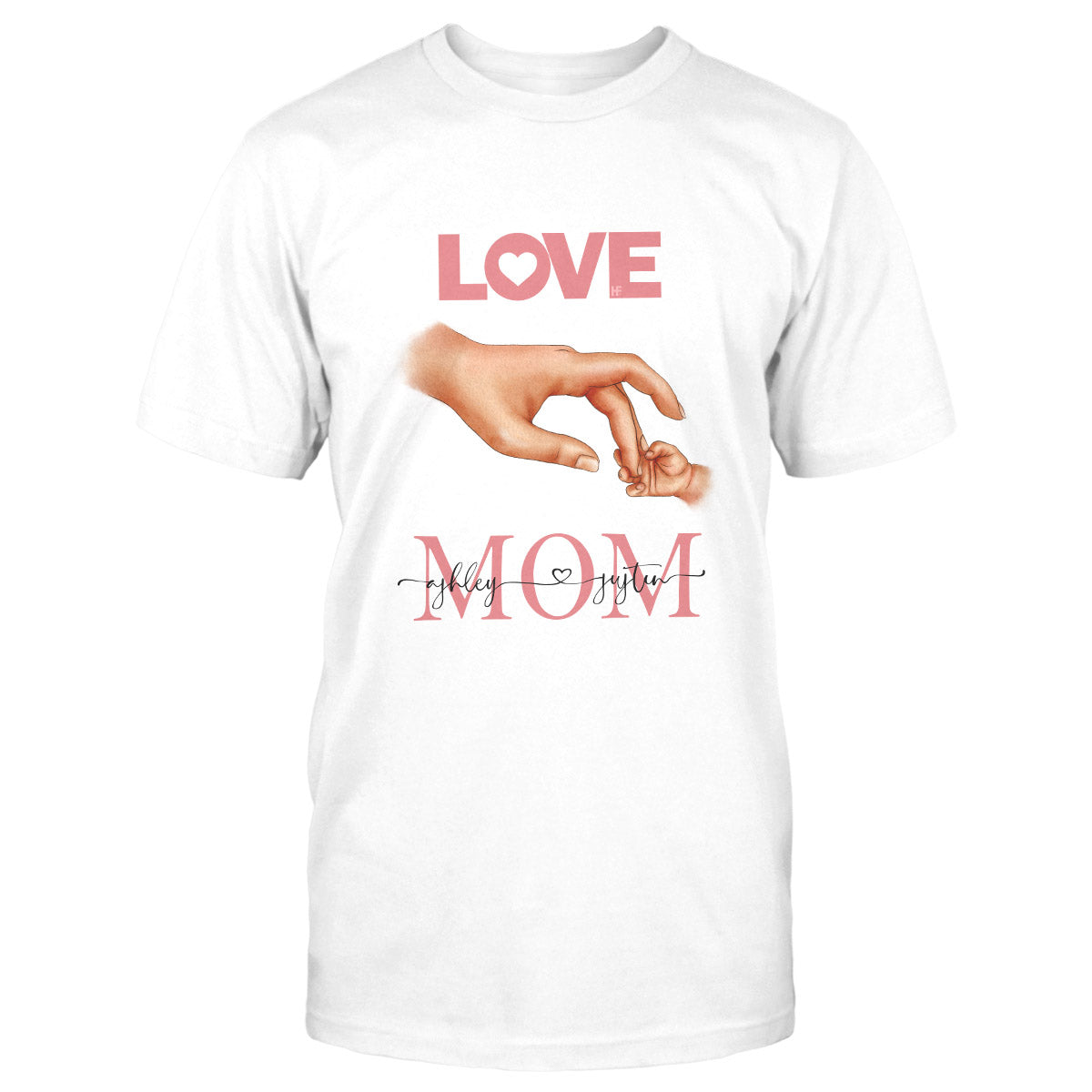 Personalized Mother’S Hand With Baby’S Hand Custom Shirt Classic T-Shirt