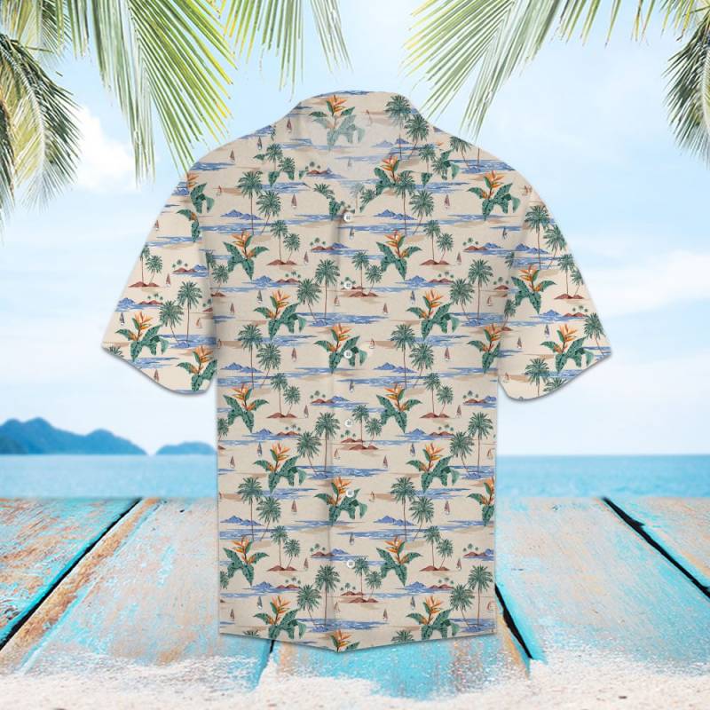 Retro Tropical Island Hawaiian Shirt Ha52308