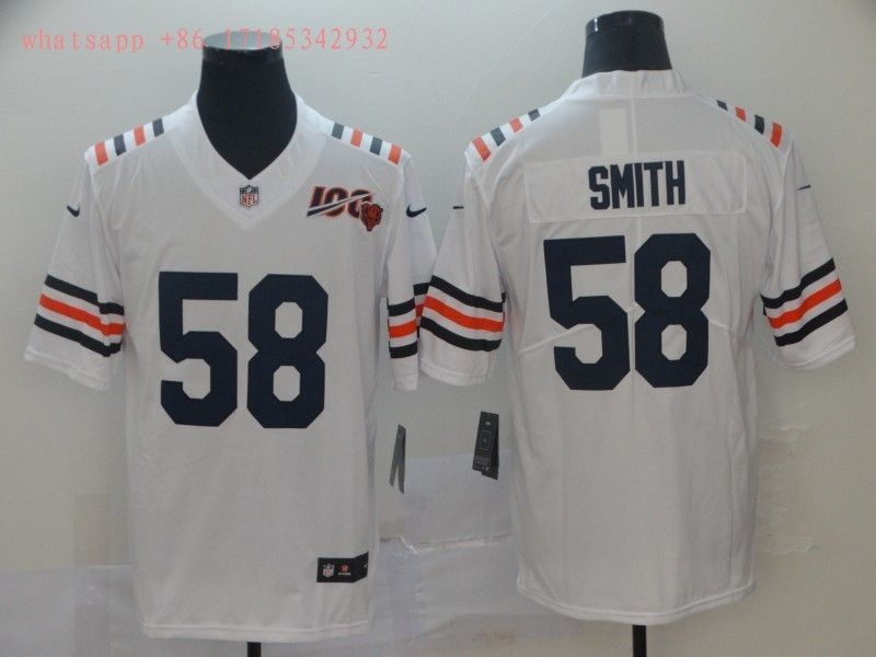 Chicago Bears Roquan Smith #58 NFL 100 2020 White Jersey Jersey