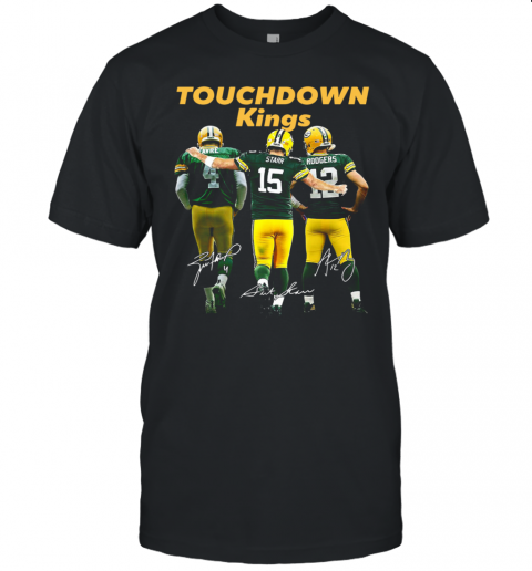 Touchdown Kings Green Bay Packers Favre Starr Rodgers Signature Unisex Jersey Tee