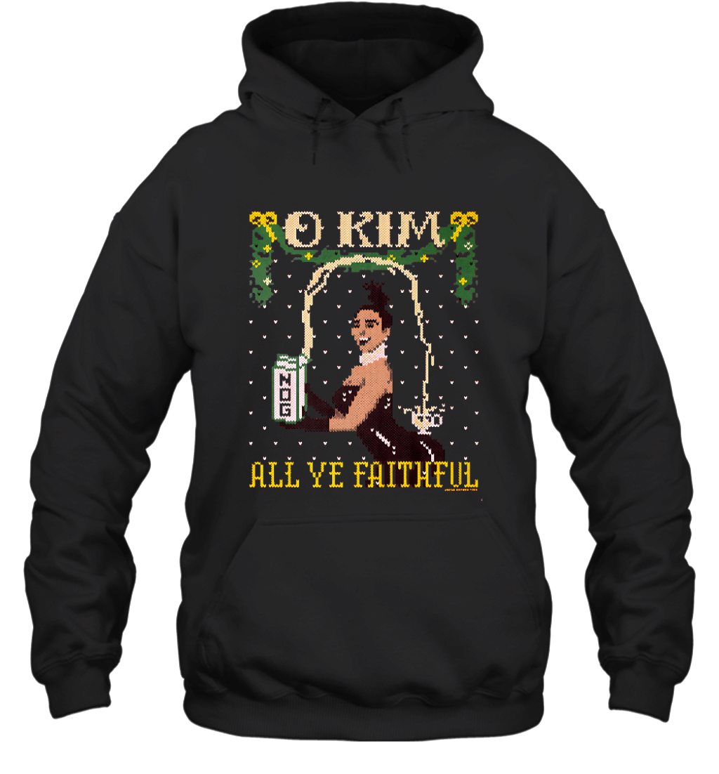 These Kim Kardashian And Kanye West Christmas Hoodie